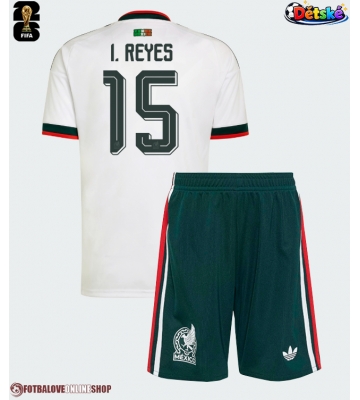 Mexiko Israel Reyes #15 Venkovní dres komplet pro Děti MS 2026 Krátkým Rukávem (+ Krátké kalhoty)